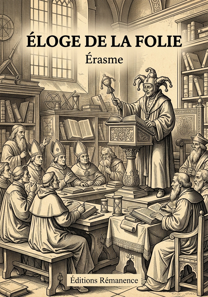Livre Éloge de la folie par Érasme - Couverture - Editions Remanence