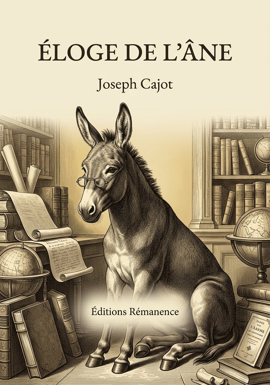 Livre Éloge de l’âne par Joseph Cajot - Couverture - Editions Remanence