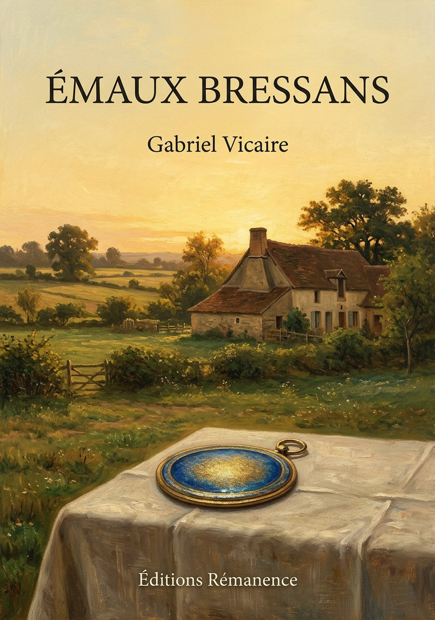 Livre Émaux bressans par Gabriel Vicaire - Couverture - Editions Remanence