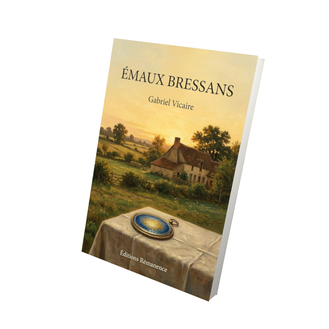 Livre Émaux bressans par Gabriel Vicaire - Vue 3D - Editions Remanence