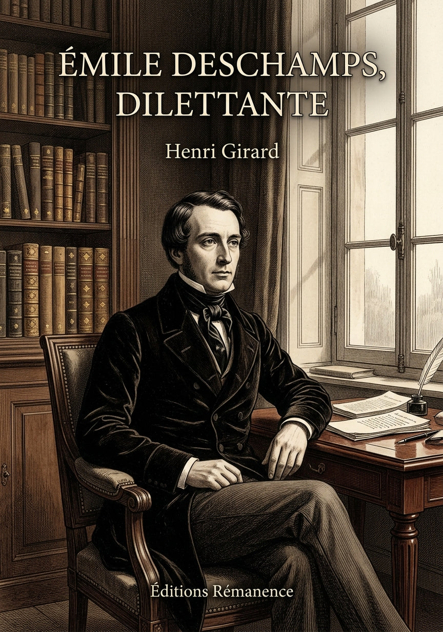 Livre Émile Deschamps, dilettante par Henri Girard - Couverture - Editions Remanence