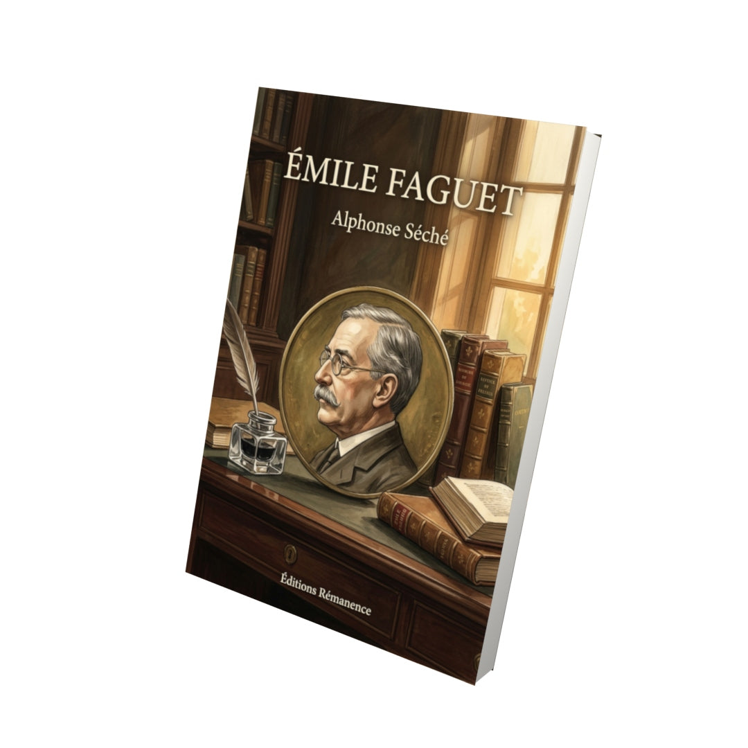 Livre Émile Faguet par Alphonse Séché - Vue 3D - Editions Remanence