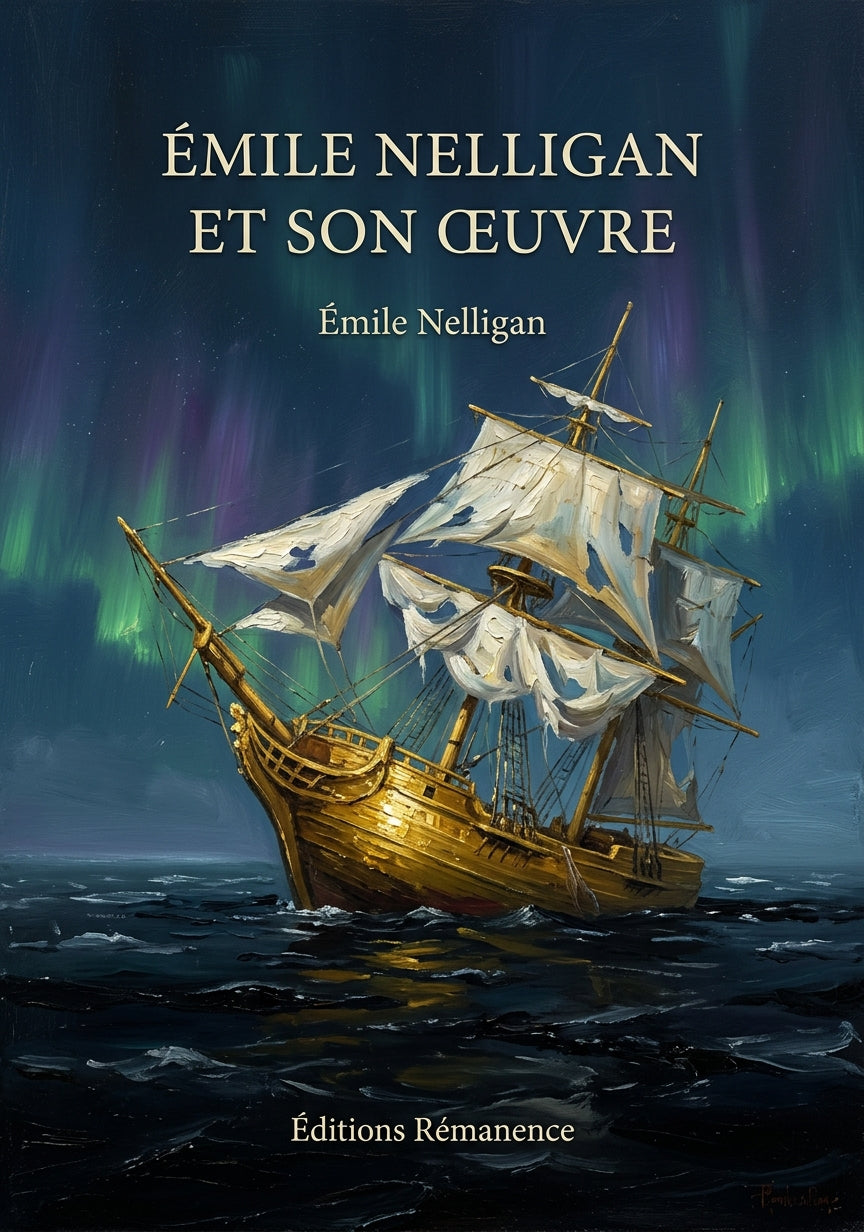 Livre Émile Nelligan et son œuvre par Émile Nelligan - Couverture - Editions Remanence