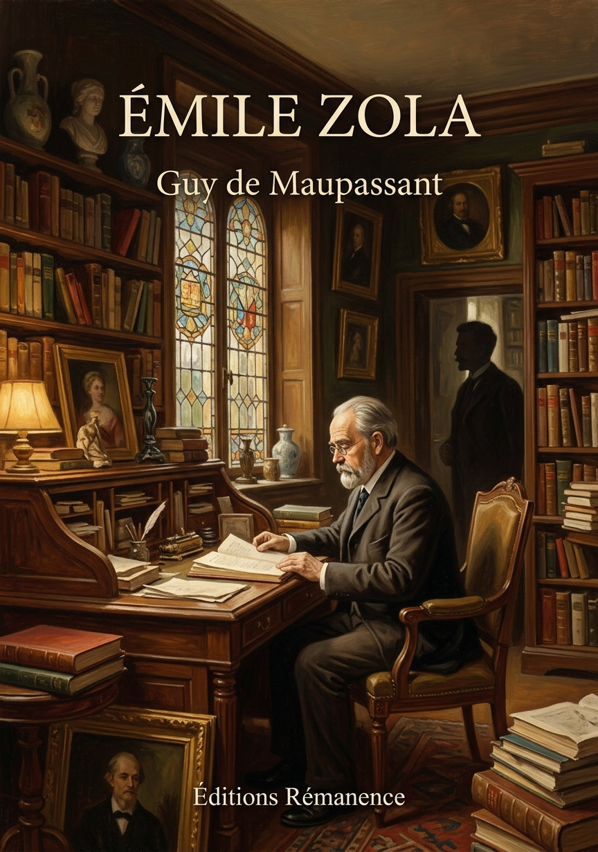 Livre Émile Zola par Guy de Maupassant - Couverture - Editions Remanence