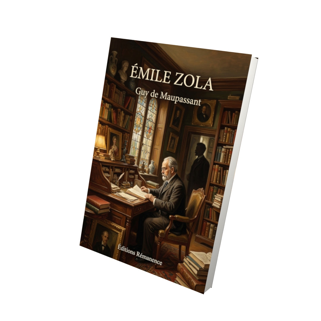 Livre Émile Zola par Guy de Maupassant - Vue 3D - Editions Remanence