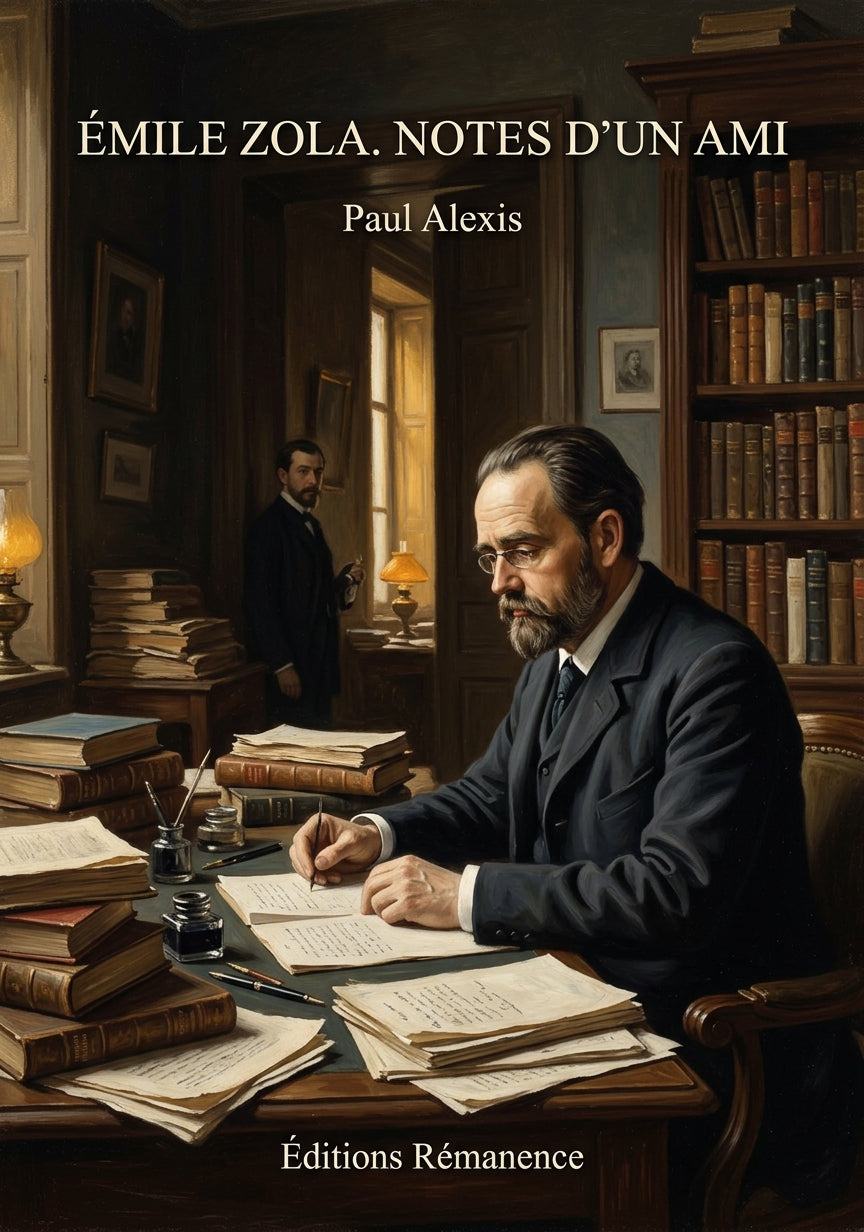 Livre Émile Zola. Notes d’un ami par Paul Alexis - Couverture - Editions Remanence