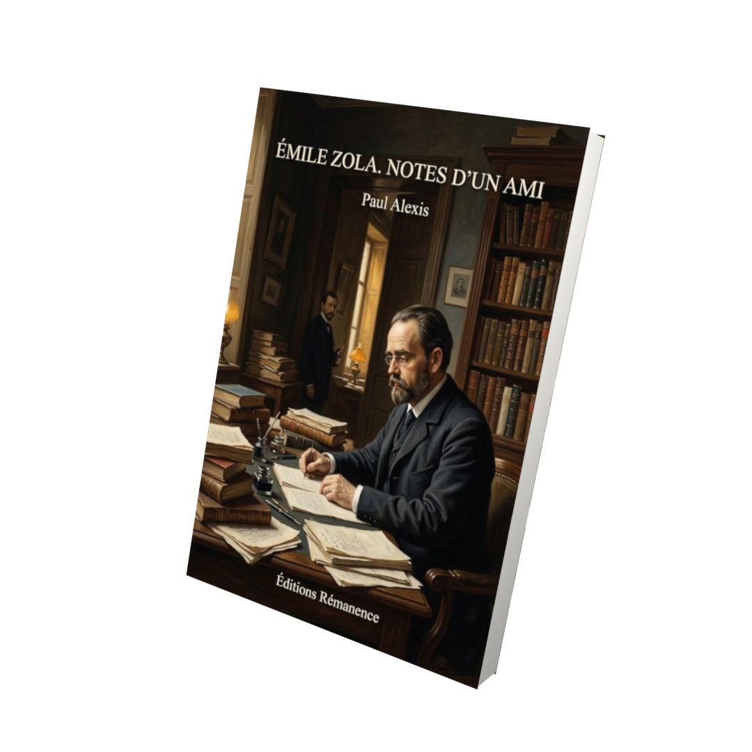 Livre Émile Zola. Notes d’un ami par Paul Alexis - Vue 3D - Editions Remanence