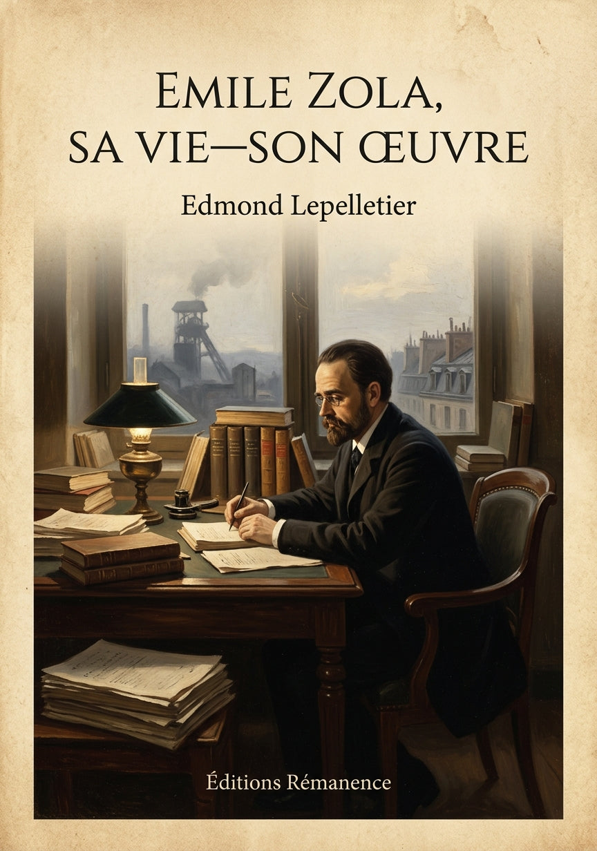 Emile Zola, Sa Vie—Son Oeuvre - Edmond Lepelletier (Couverture)