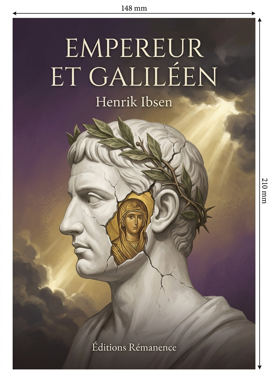 Livre Empereur et Galiléen par Henrik Ibsen - Couverture - Editions Remanence