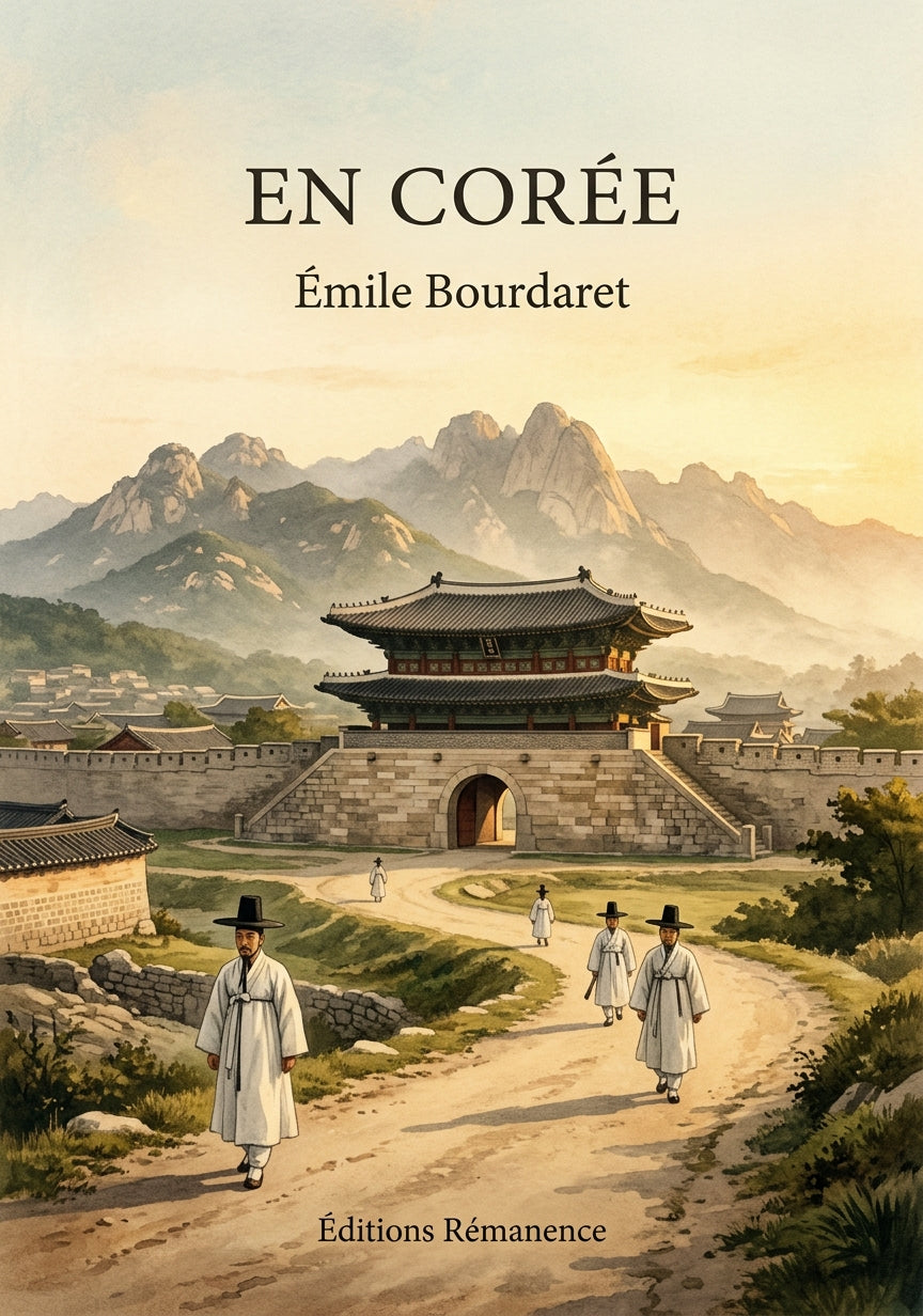Livre En Corée par Émile Bourdaret - Couverture - Editions Remanence