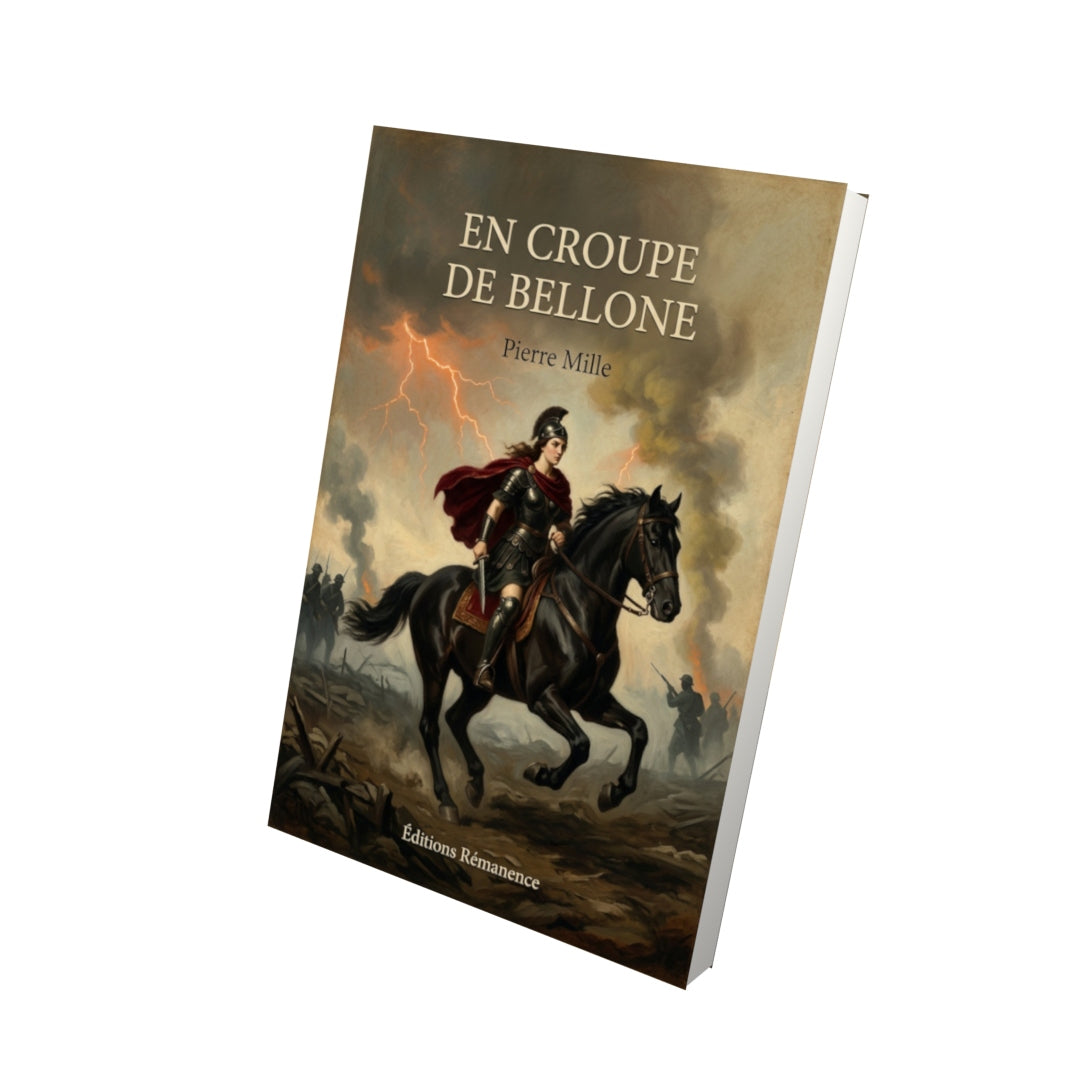 Livre En croupe de Bellone - Pierre Mille - Vue 3D - Editions Remanence