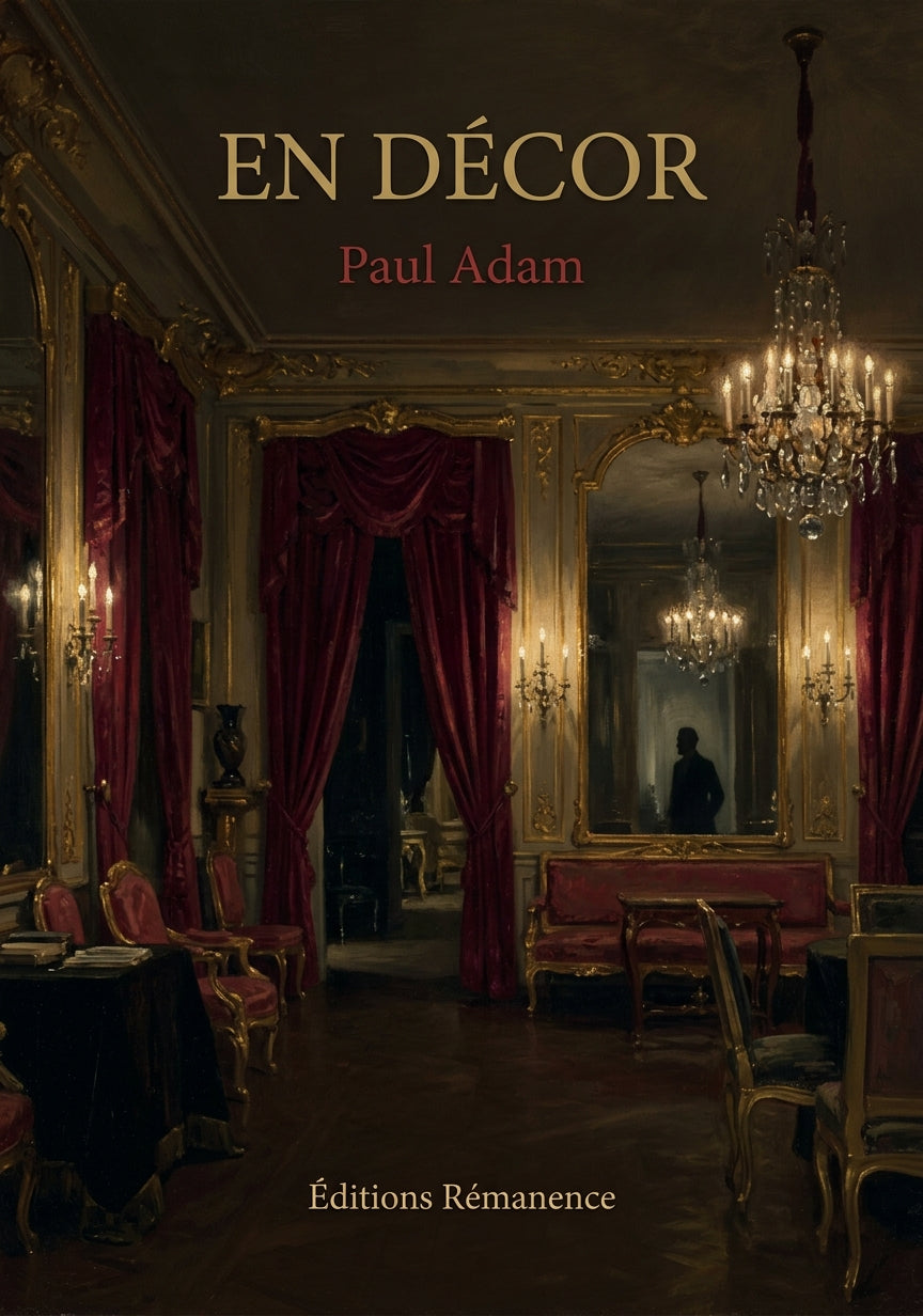 Livre En décor par Paul Adam - Couverture - Editions Remanence