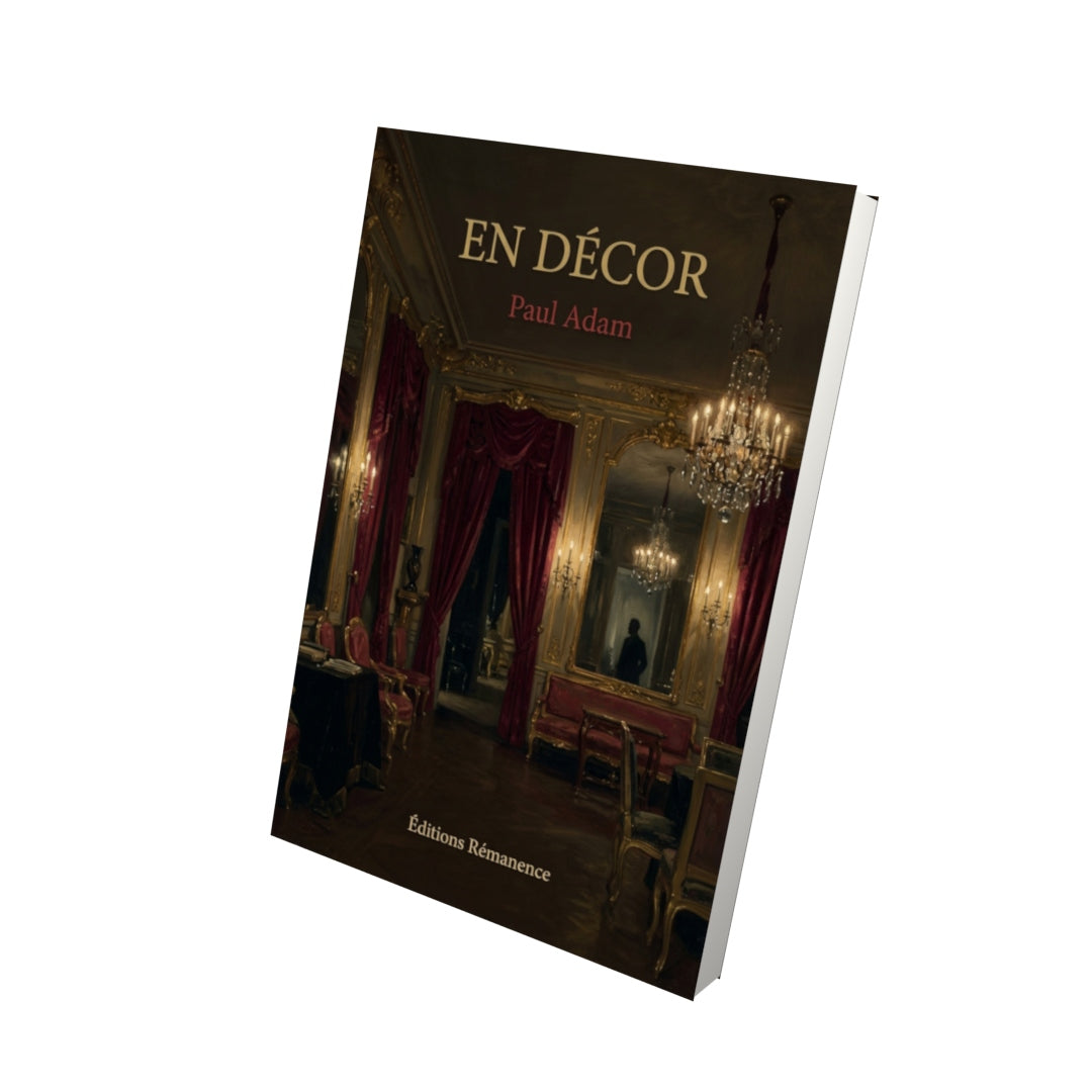 Livre En décor par Paul Adam - Vue 3D - Editions Remanence