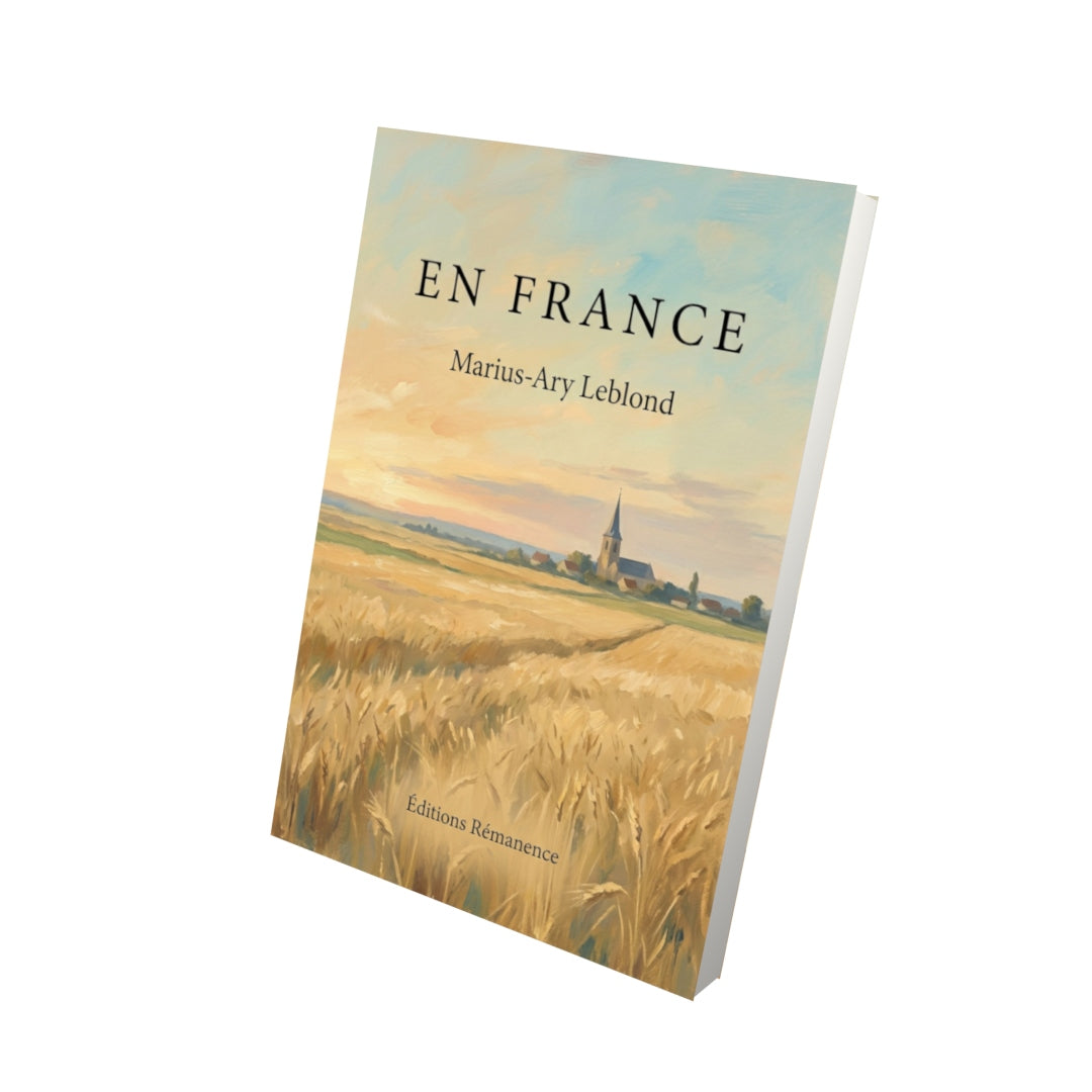 Livre En France par Marius-Ary Leblond - Vue 3D - Editions Remanence