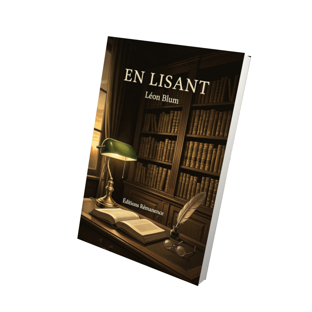 Livre En Lisant par Léon Blum - Vue 3D - Editions Remanence