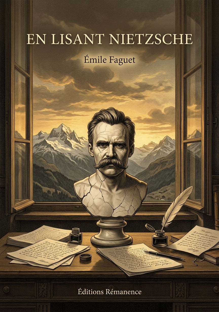 Livre En lisant Nietzsche par Émile Faguet - Couverture - Editions Remanence