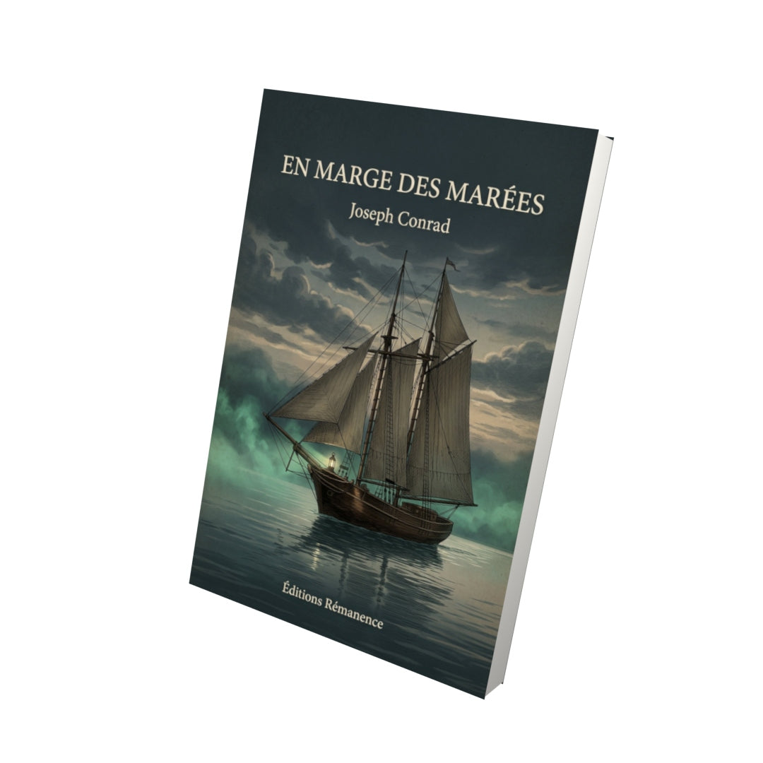 Livre En marge des marées - Joseph Conrad - Vue 3D - Editions Remanence