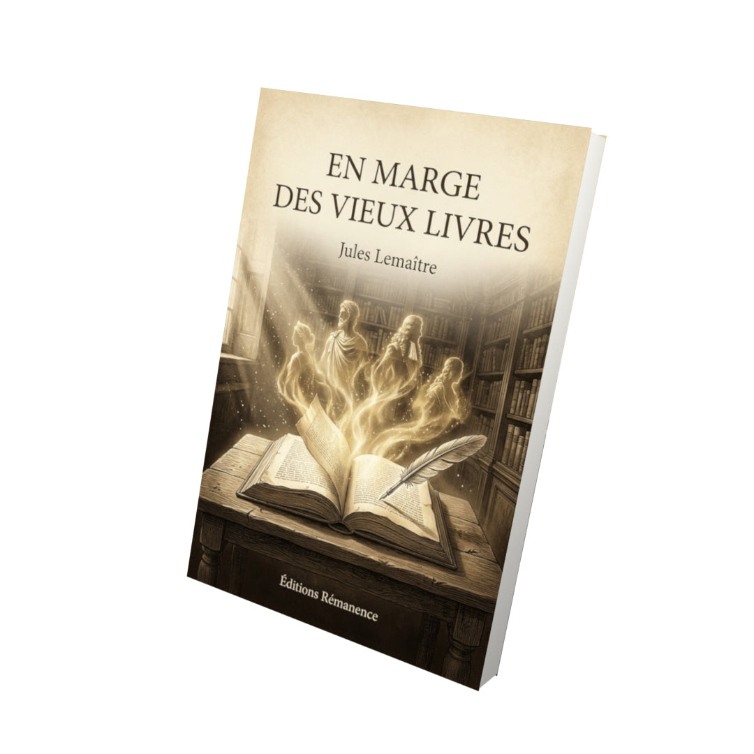Livre En marge des vieux livres par Jules Lemaître - Vue 3D - Editions Remanence
