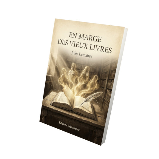 Livre En marge des vieux livres par Jules Lemaître - Vue 3D - Editions Remanence
