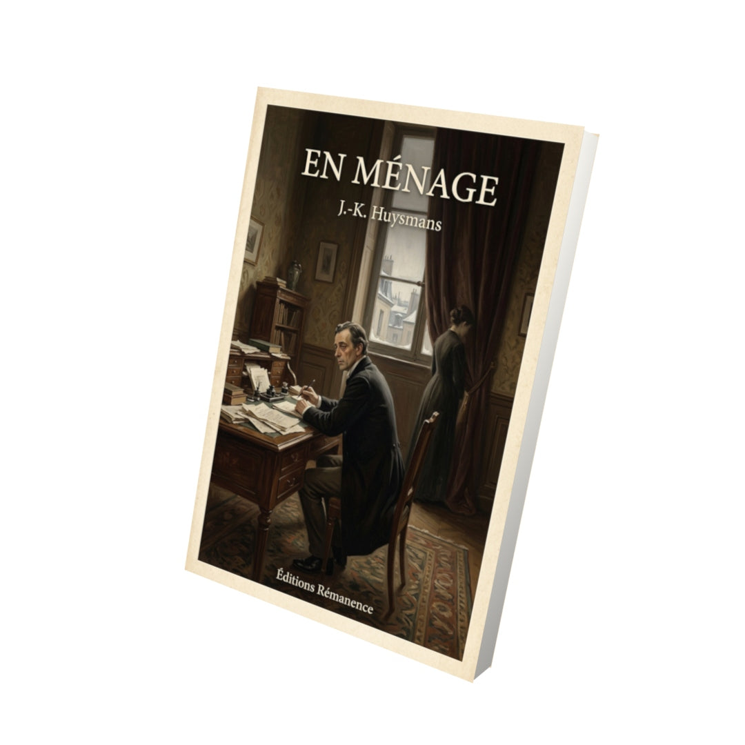 Livre En ménage - J.-K. Huysmans - Vue 3D - Editions Remanence