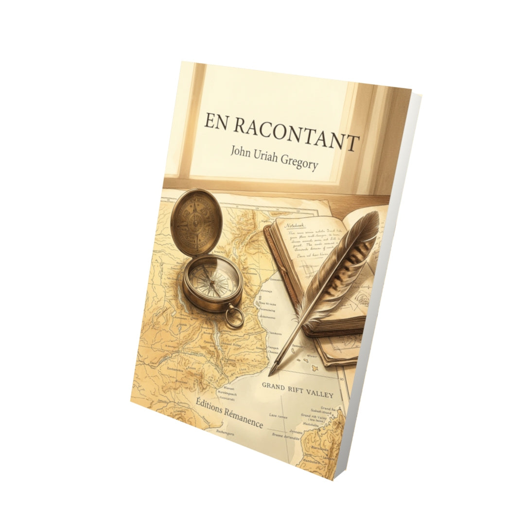 Livre En racontant par John Uriah Gregory - Vue 3D - Editions Remanence