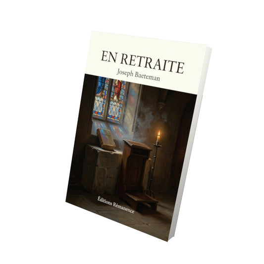 Livre En retraite - Joseph Baeteman - Vue 3D - Editions Remanence