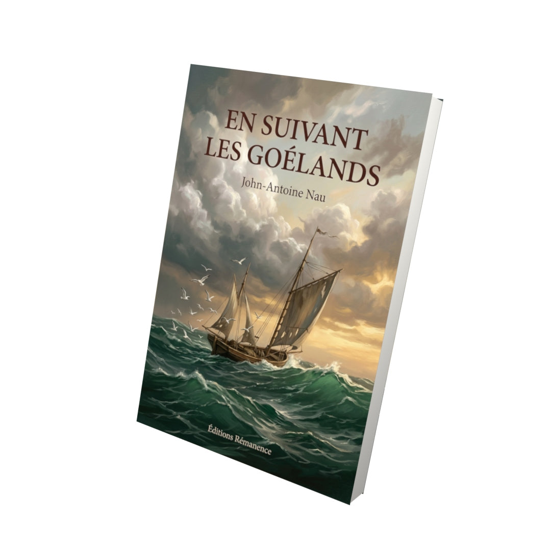 Livre En suivant les goélands par John-Antoine Nau - Vue 3D - Editions Remanence