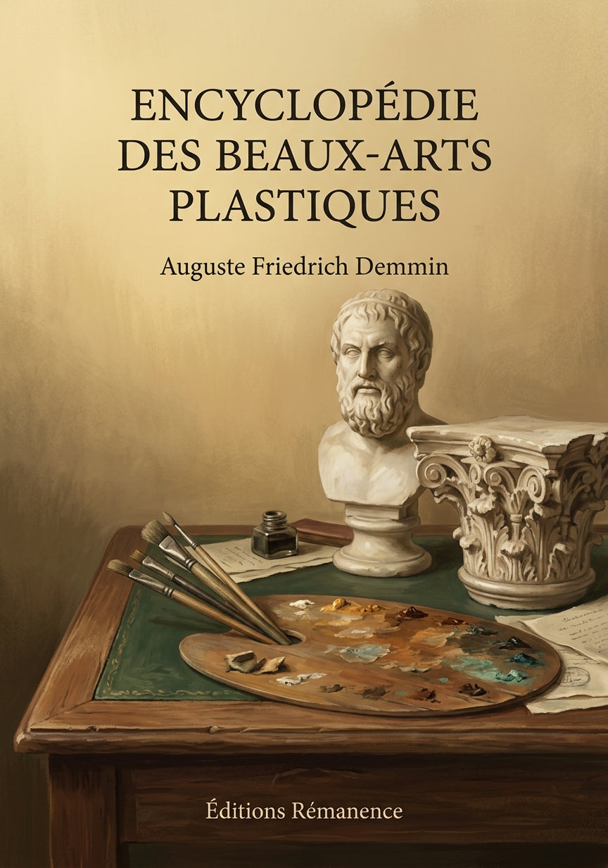 Livre Encyclopédie des Beaux-arts plastiques par Auguste Friedrich Demmin - Couverture - Editions Remanence