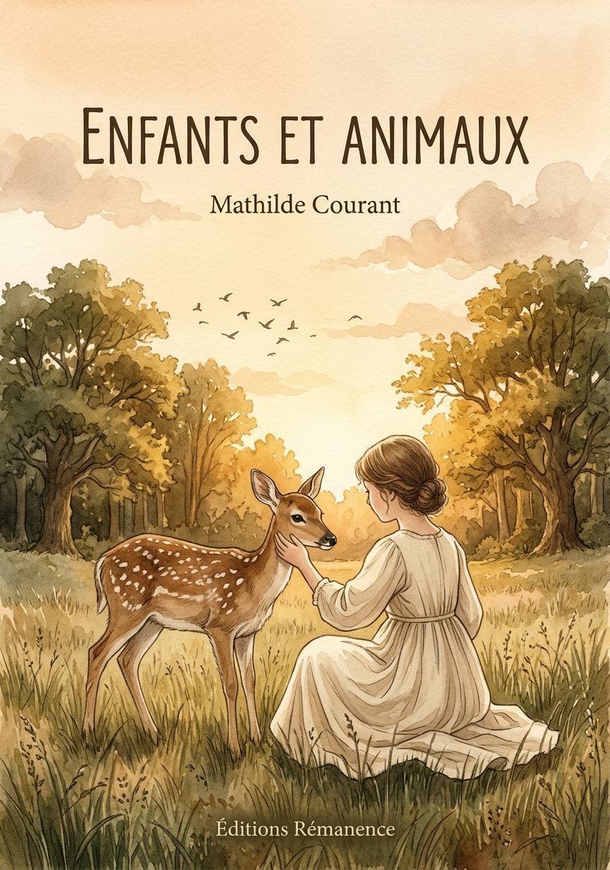 Livre Enfants et Animaux par Mathilde Courant - Couverture - Editions Remanence