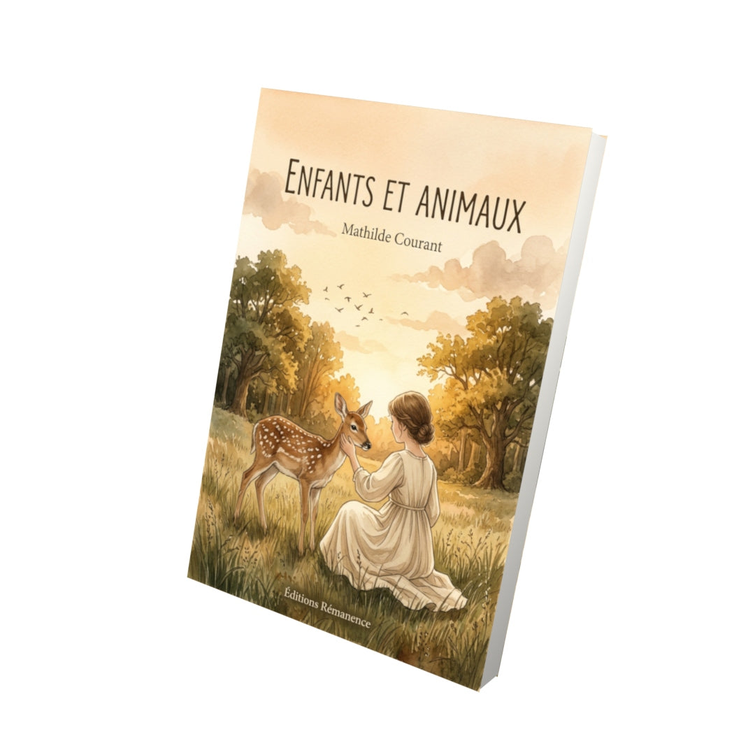 Livre Enfants et Animaux par Mathilde Courant - Vue 3D - Editions Remanence