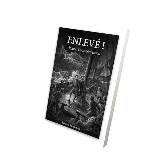Livre Enlevé ! par Robert Louis Stevenson - Vue 3D - Editions Remanence