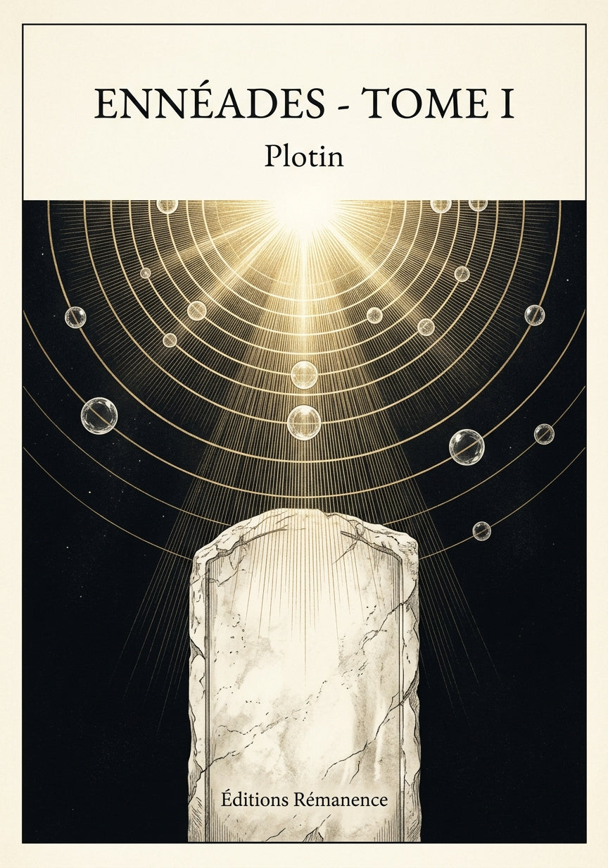 Livre Ennéades - Tome I par Plotin - Couverture - Editions Remanence