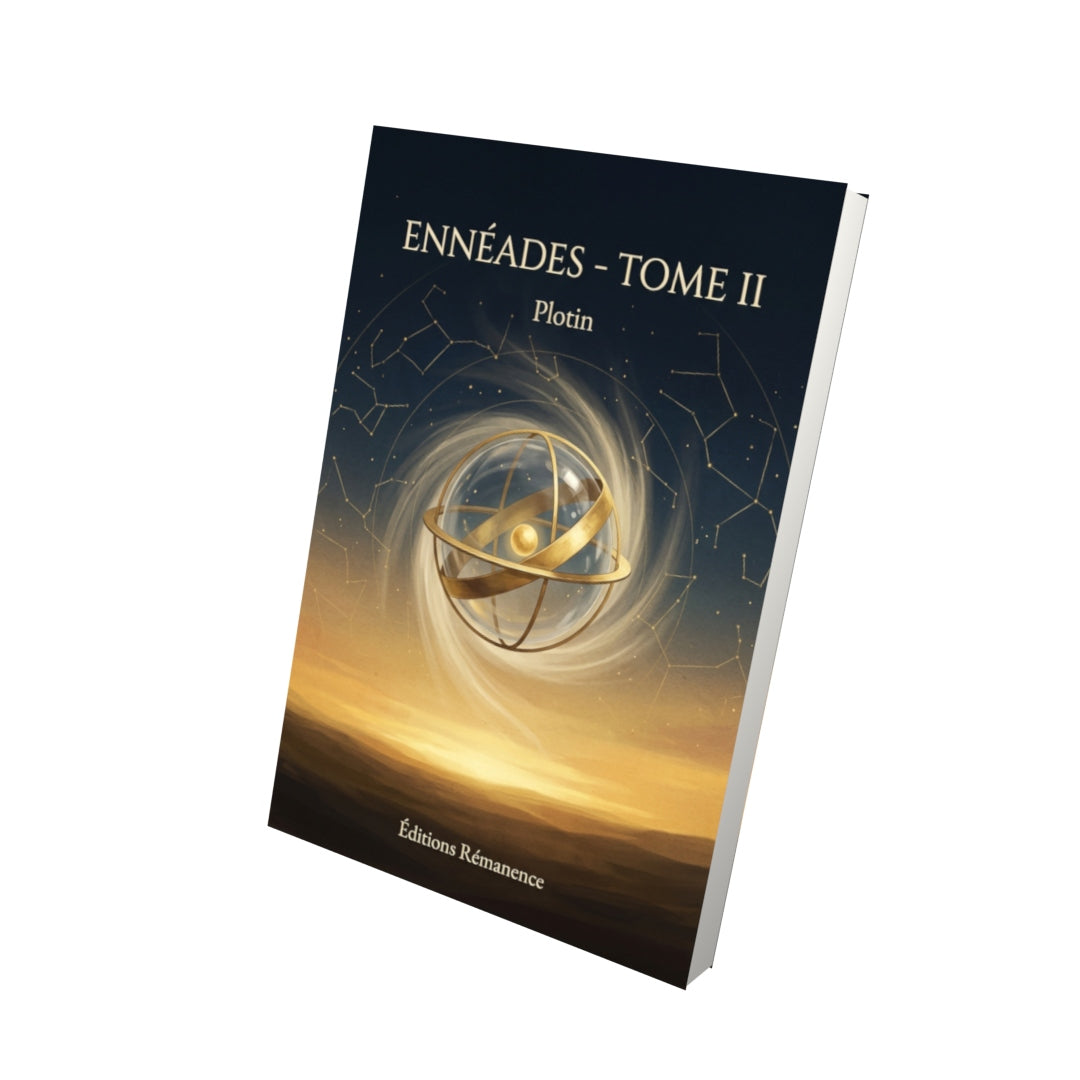 Livre Ennéades - Tome II par Plotin - Vue 3D - Editions Remanence