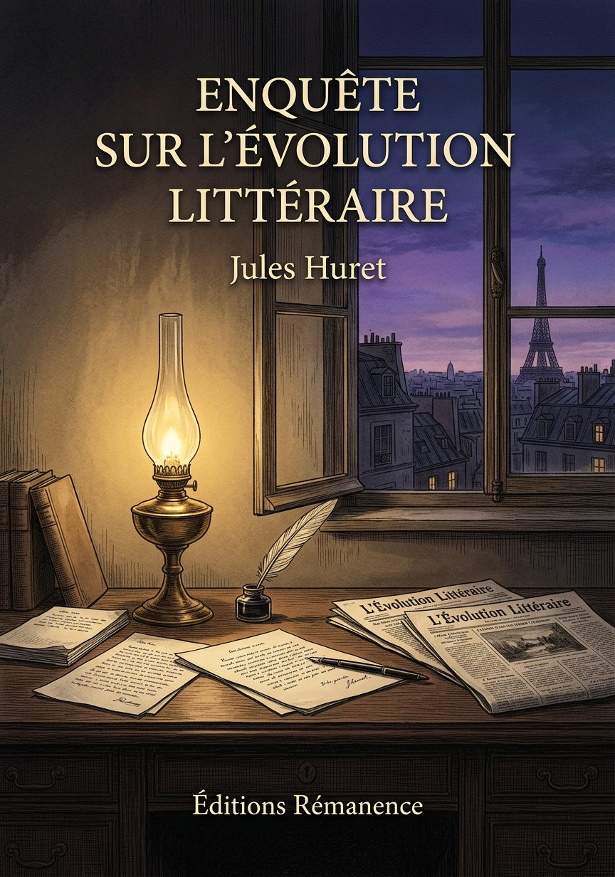 Livre Enquête sur l’évolution littéraire par Jules Huret - Couverture - Editions Remanence