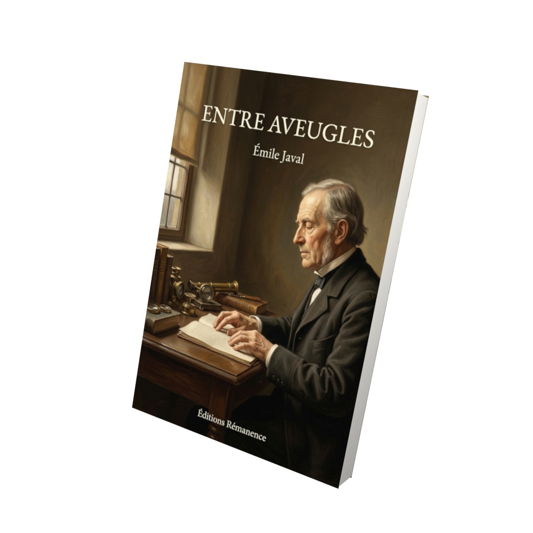 Livre Entre Aveugles par Émile Javal - Vue 3D - Editions Remanence