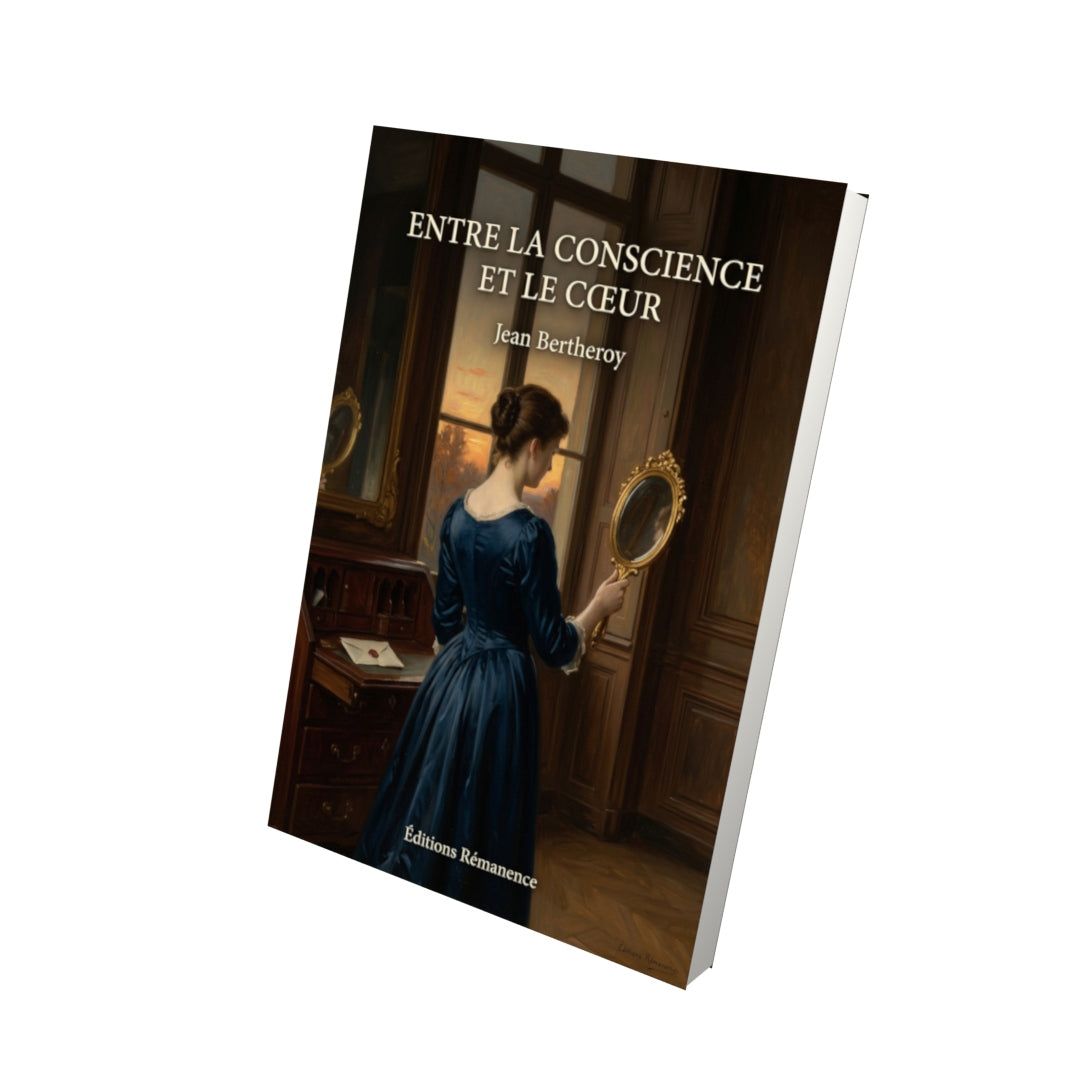 Livre Entre la conscience et le cœur par Jean Bertheroy - Vue 3D - Editions Remanence