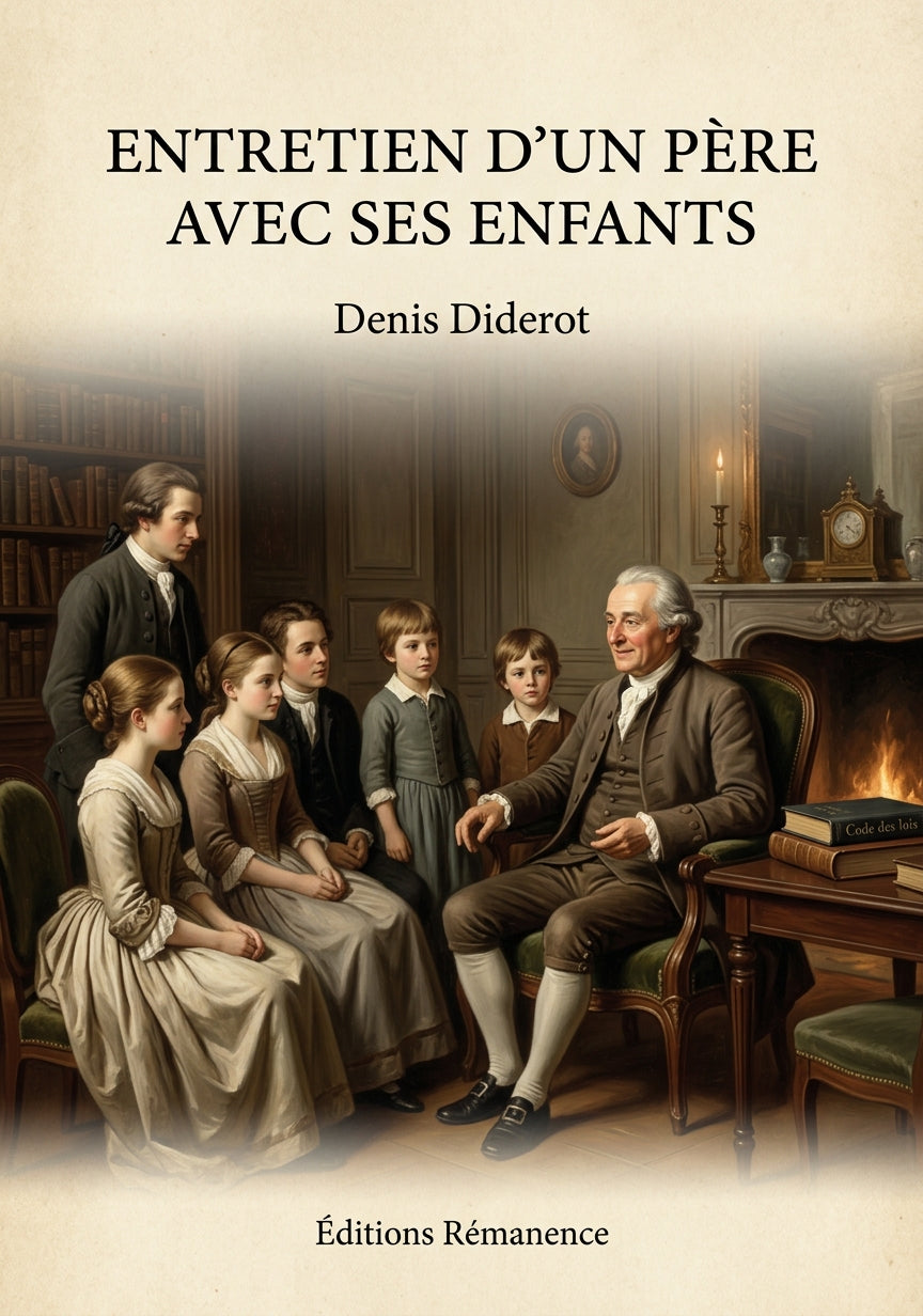 Entretien d'un père avec ses enfants - Denis Diderot (Couverture)
