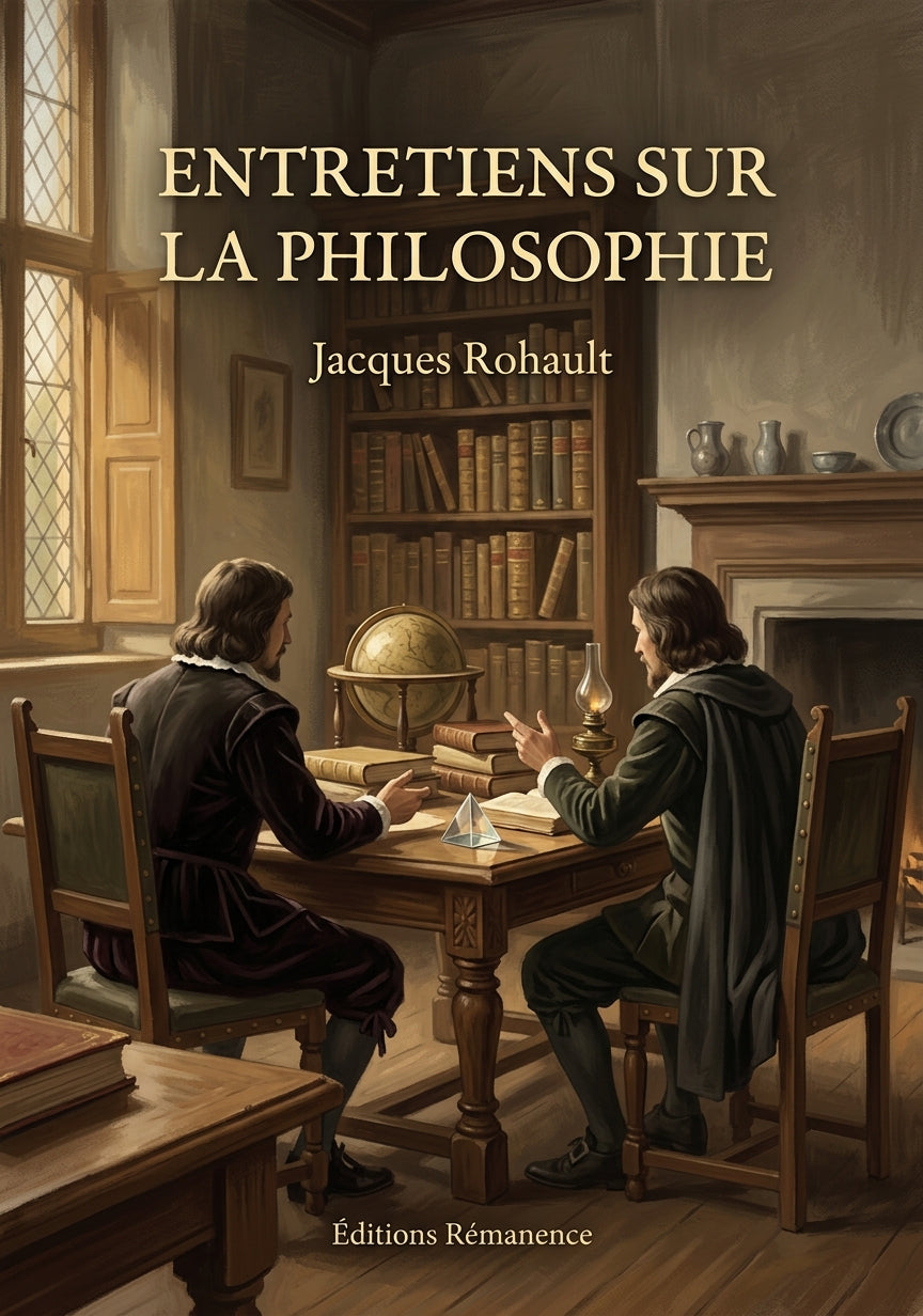 Livre Entretiens sur la philosophie par Jacques Rohault - Couverture - Editions Remanence