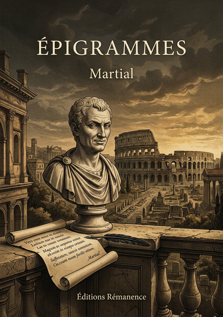 Livre Épigrammes par Martial - Couverture - Editions Remanence