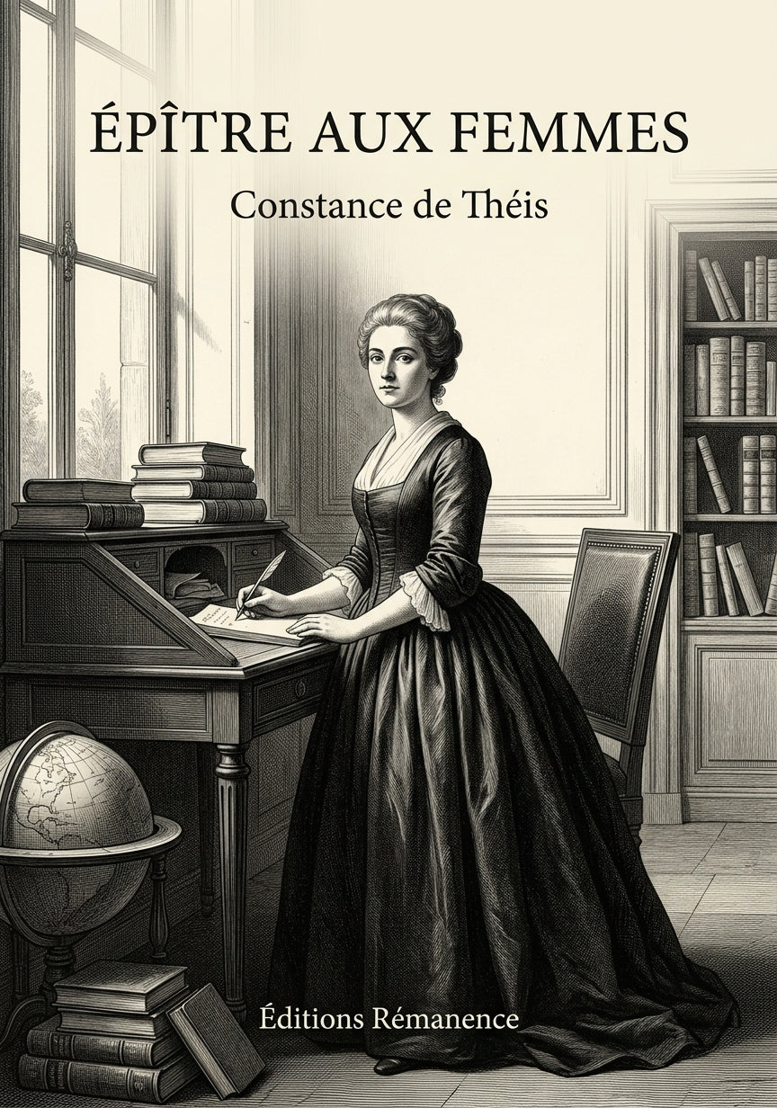 Livre Épître aux femmes par Constance de Théis - Couverture - Editions Remanence