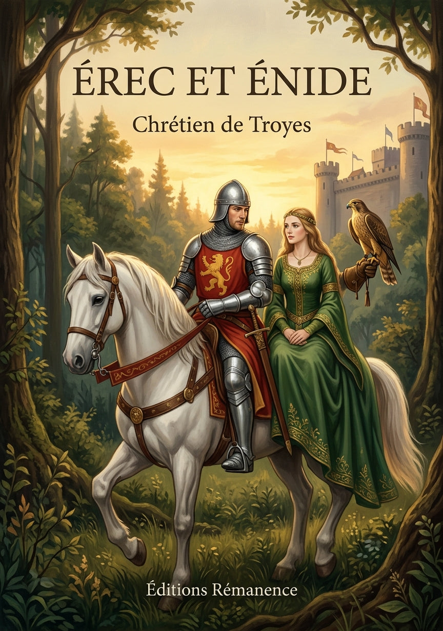 Livre Érec et Énide par Chrétien de Troyes - Couverture - Editions Remanence