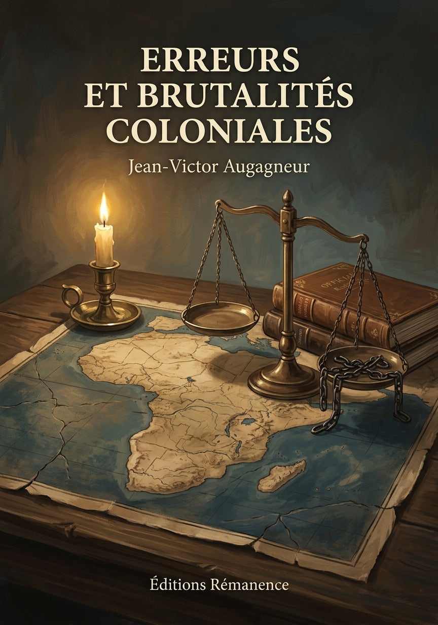 Livre Erreurs et brutalités coloniales par Jean-Victor Augagneur - Couverture - Editions Remanence