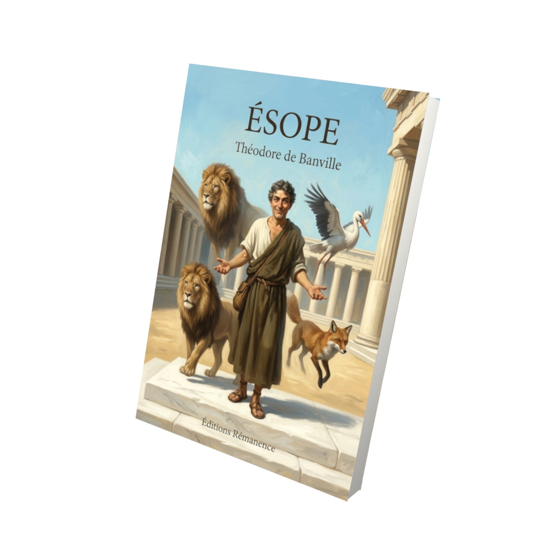 Livre Ésope par Théodore de Banville - Vue 3D - Editions Remanence