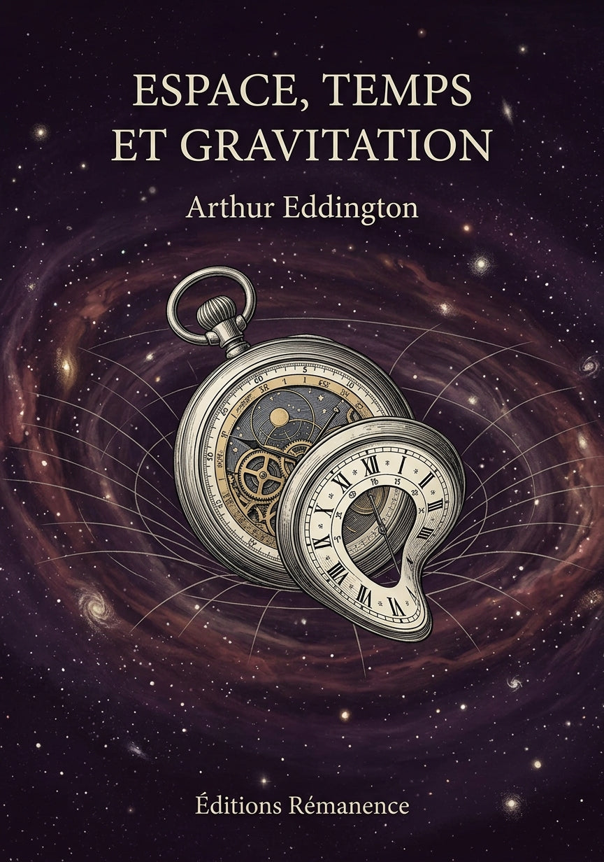 Livre Espace, Temps et Gravitation par Arthur Eddington - Couverture - Editions Remanence
