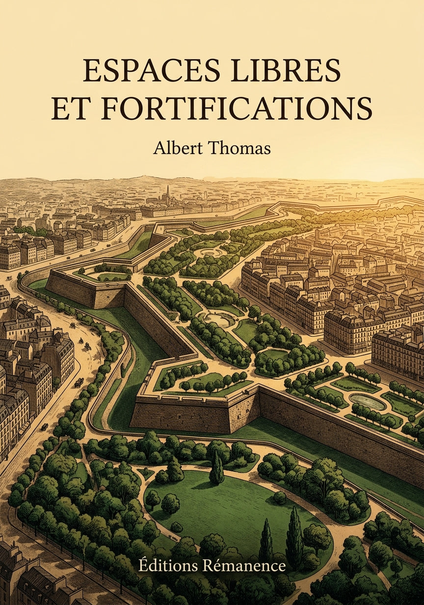 Livre Espaces libres et Fortifications par Albert Thomas - Couverture - Editions Remanence