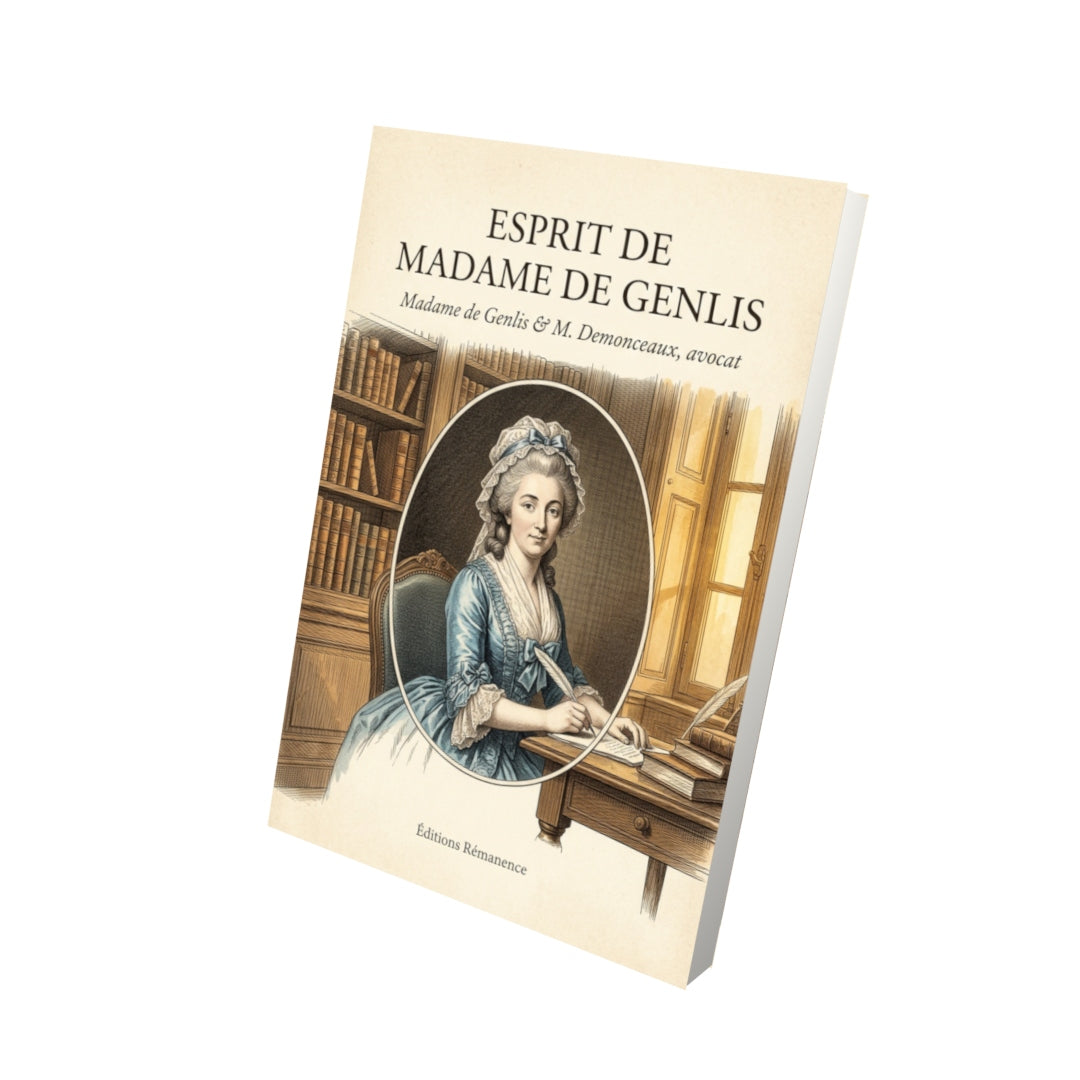 Livre Esprit de Madame de Genlis par Madame de Genlis & M. Demonceaux, avocat - Vue 3D - Editions Remanence