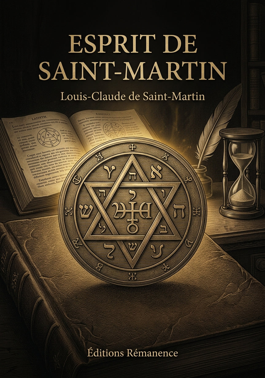 Livre Esprit de Saint-Martin par Louis-Claude de Saint-Martin - Couverture - Editions Remanence