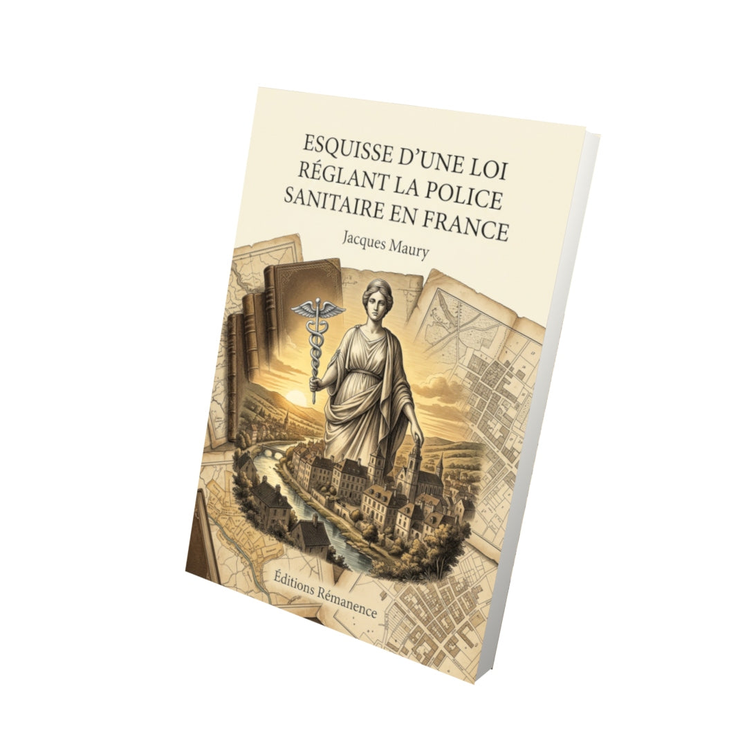 Livre Esquisse d'une loi réglant la police sanitaire en France par Jacques Maury - Vue 3D - Editions Remanence