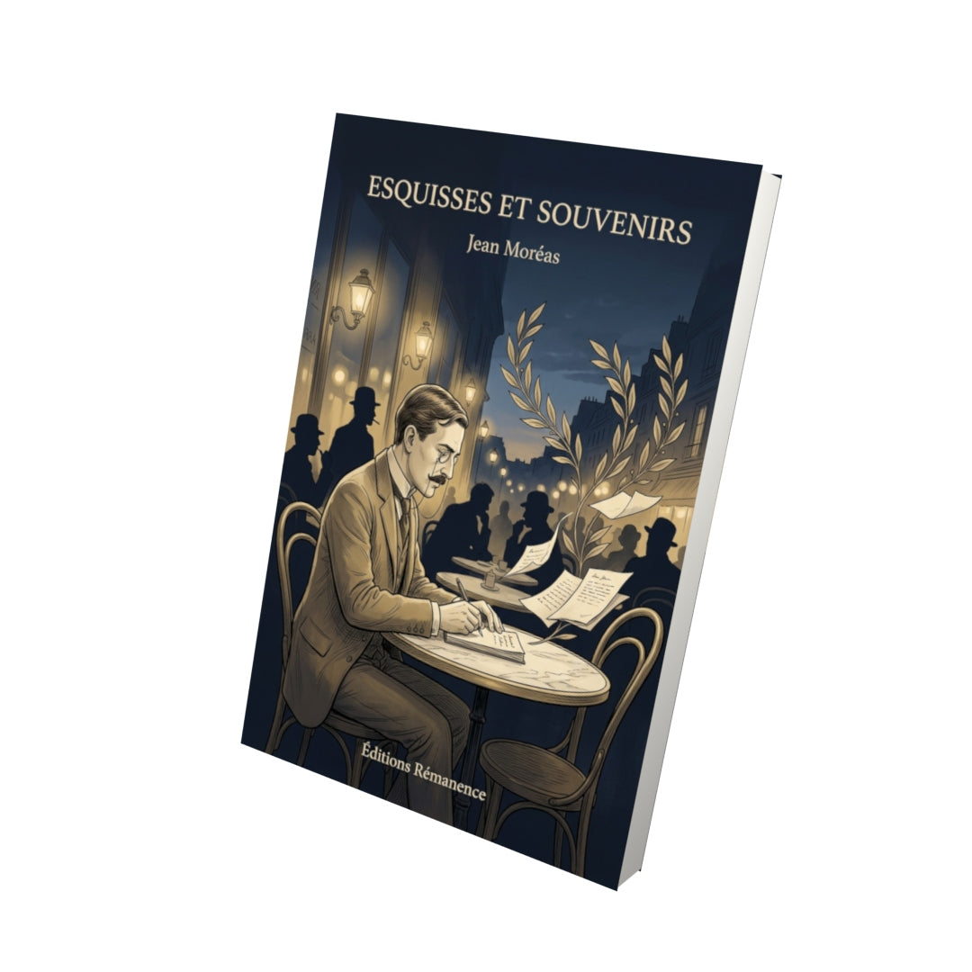 Livre Esquisses et Souvenirs par Jean Moréas - Vue 3D - Editions Remanence