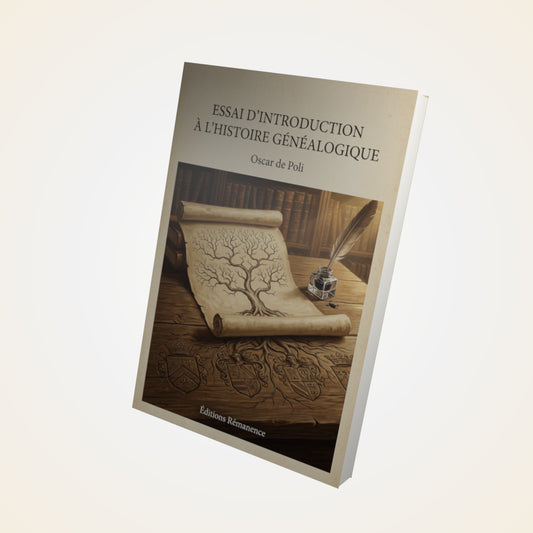 Livre Essai d'Introduction à l'Histoire Généalogique - Oscar de Poli - Couverture 3D